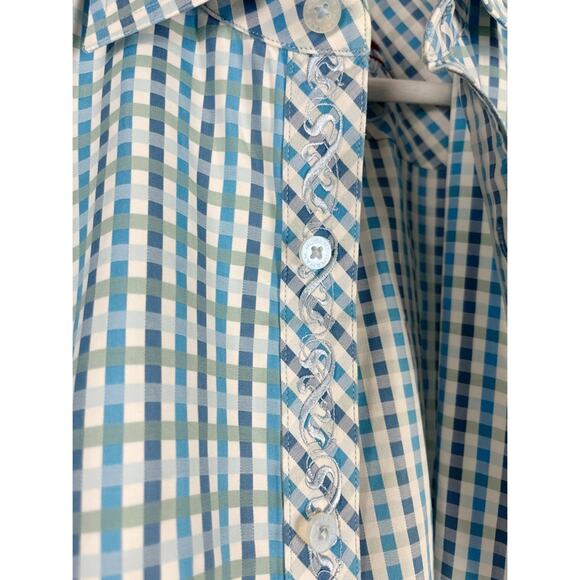 Robert Graham Plaid Button Down Embroidered Shirt - Picture 8 of 15